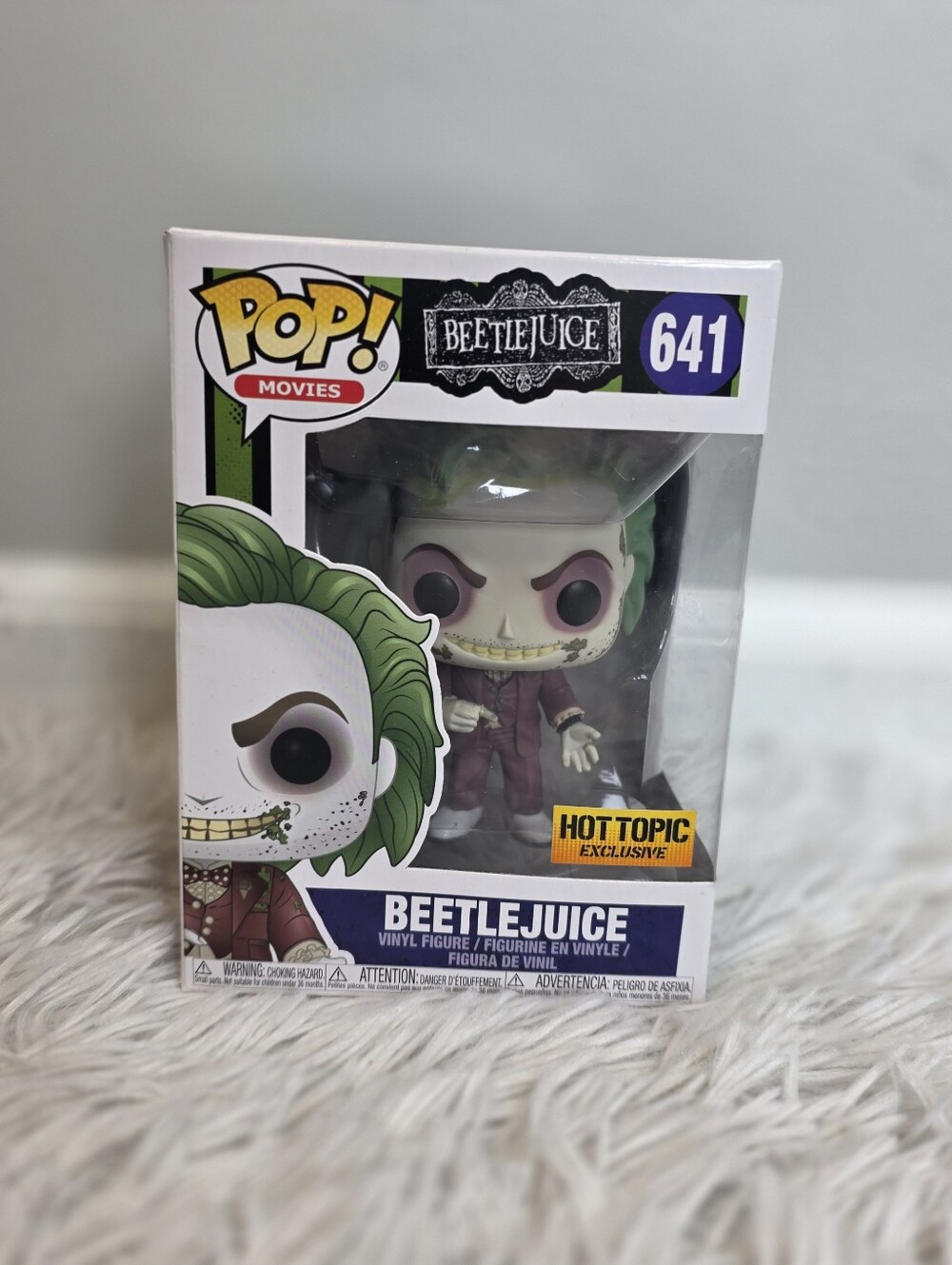 Funko Pop! Movies Beetlejuice Vinyl Figure - Green Hair, Purple Suit
